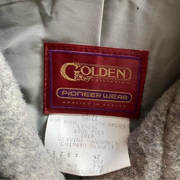 ❌SOLD❌Vintage 70s Chimayo Wool Bomber Jacket - Picture 8 of 9